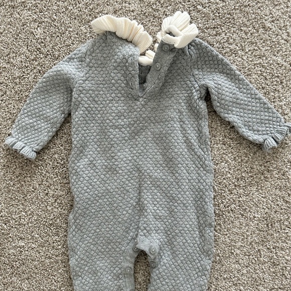 Janie and Jack BABY RUFFLE COLLAR SWEATER ONE-PIECE - Picture 5 of 5